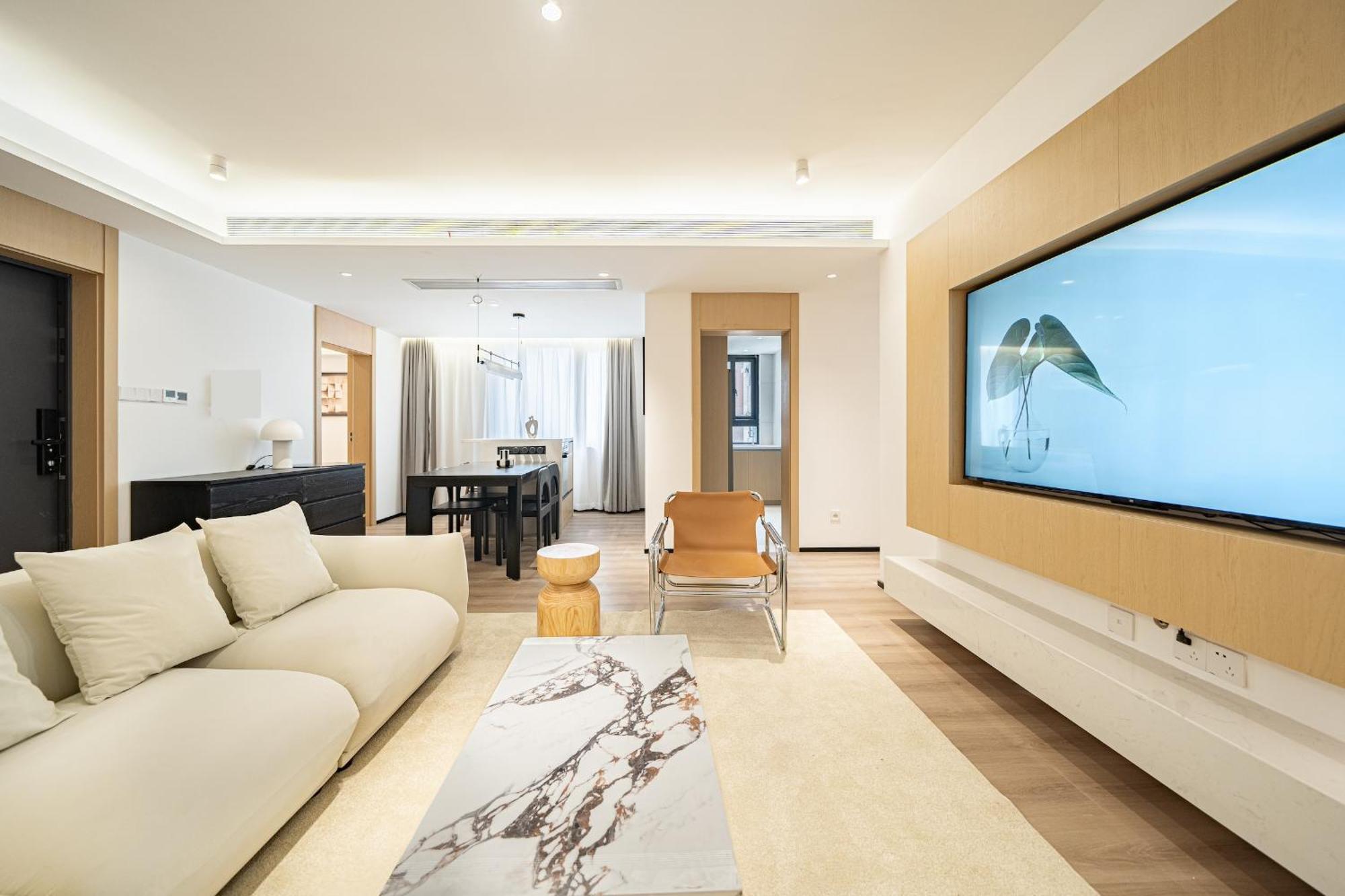 Modern 3brs Wis Cac&fheating,near Jing'an Temple Apartment *