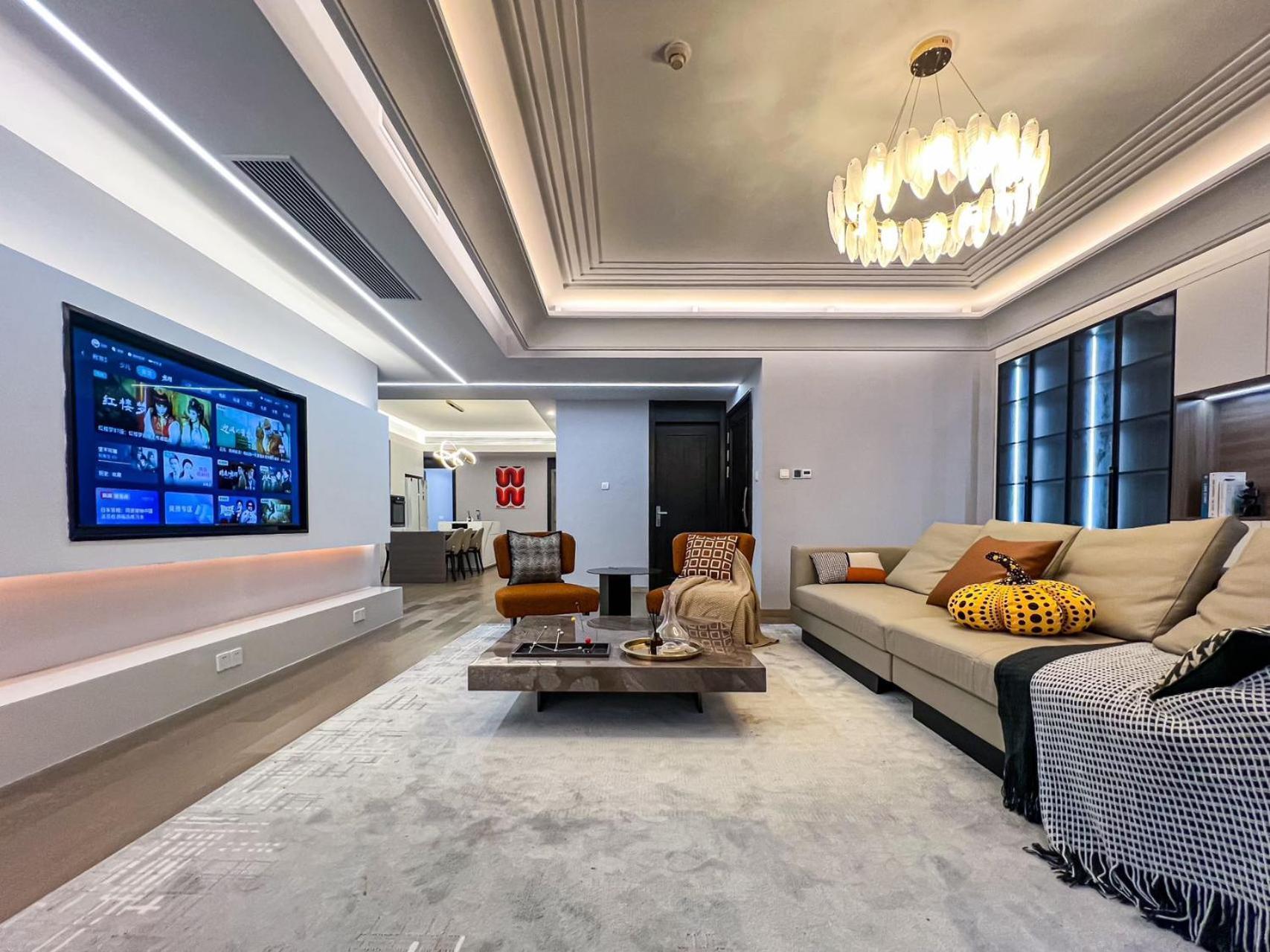 Eastern Hub - Xintiandi Branch Super Luxury 4 Bedrooms 3 Bathrooms Premium Quality Apt Şanghay