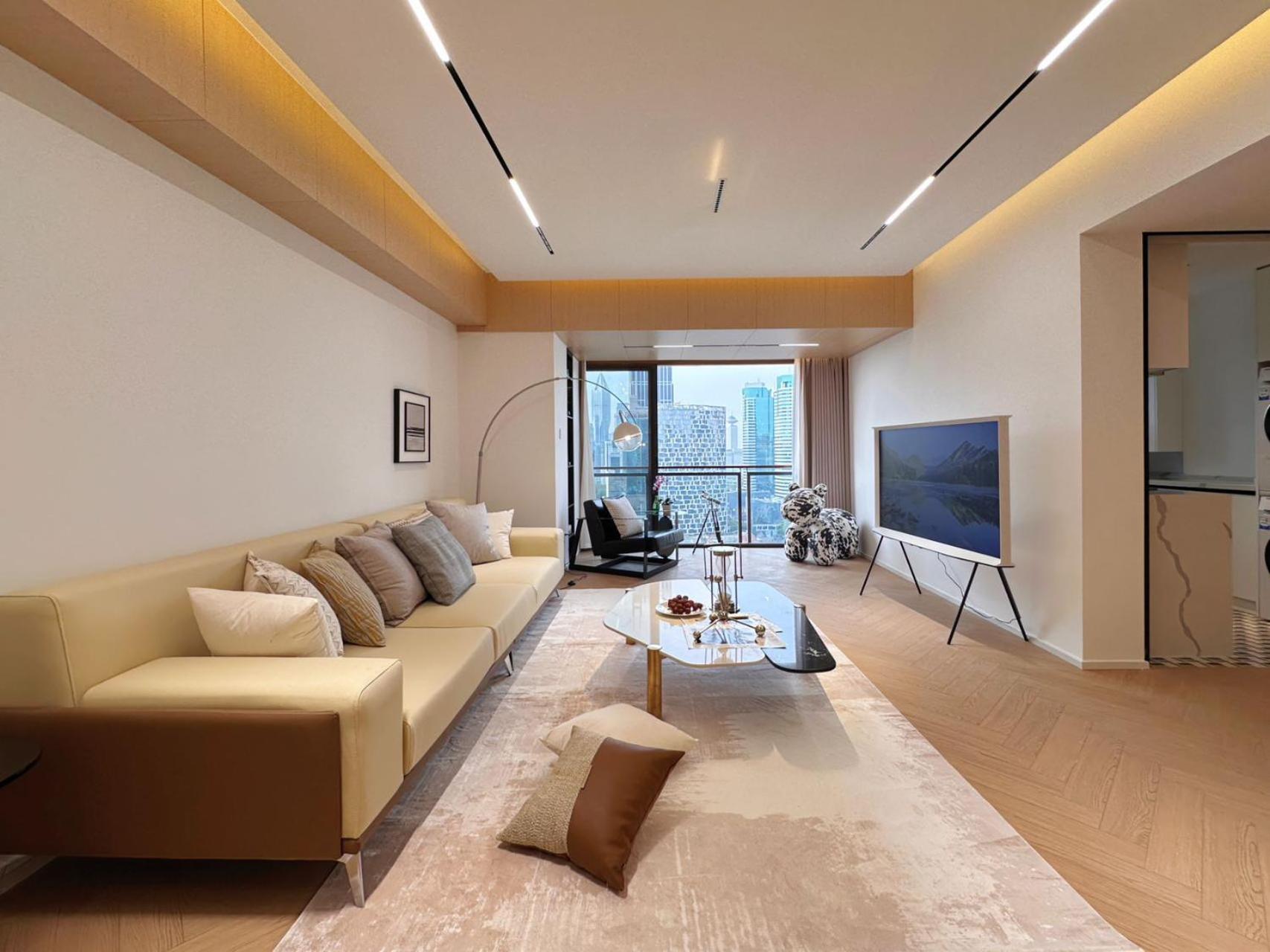 Apartment Eastern Hub - Xintiandi Branch Newly Upgraded Luxury Designer Decoration Intelligent Control System *