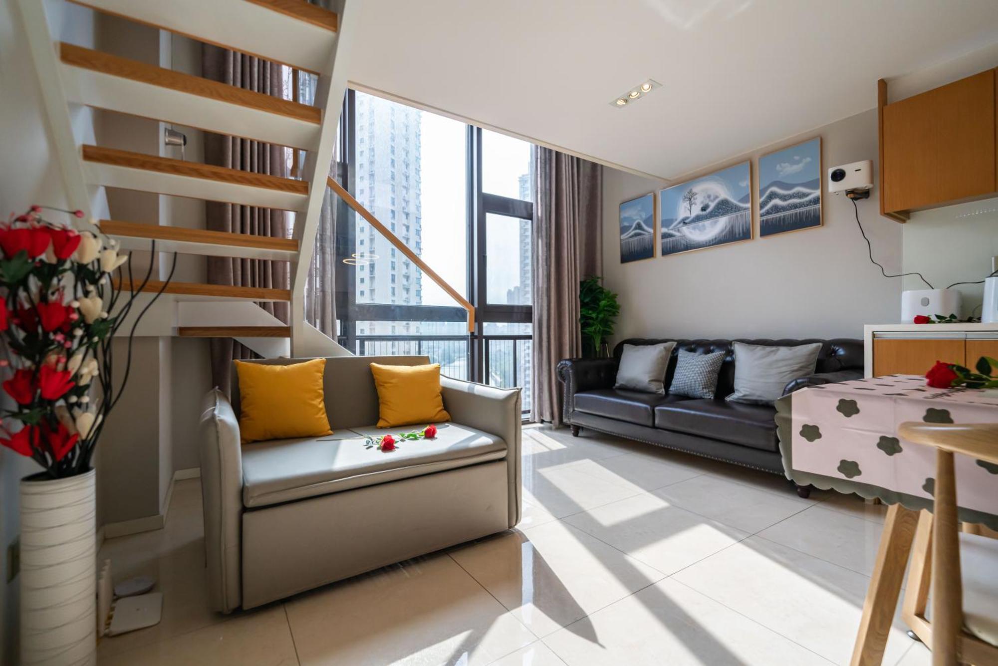 Apartment Hills & Wanye Prime Spacious Loft With Multi Near Metro Line 13 And The Bund *