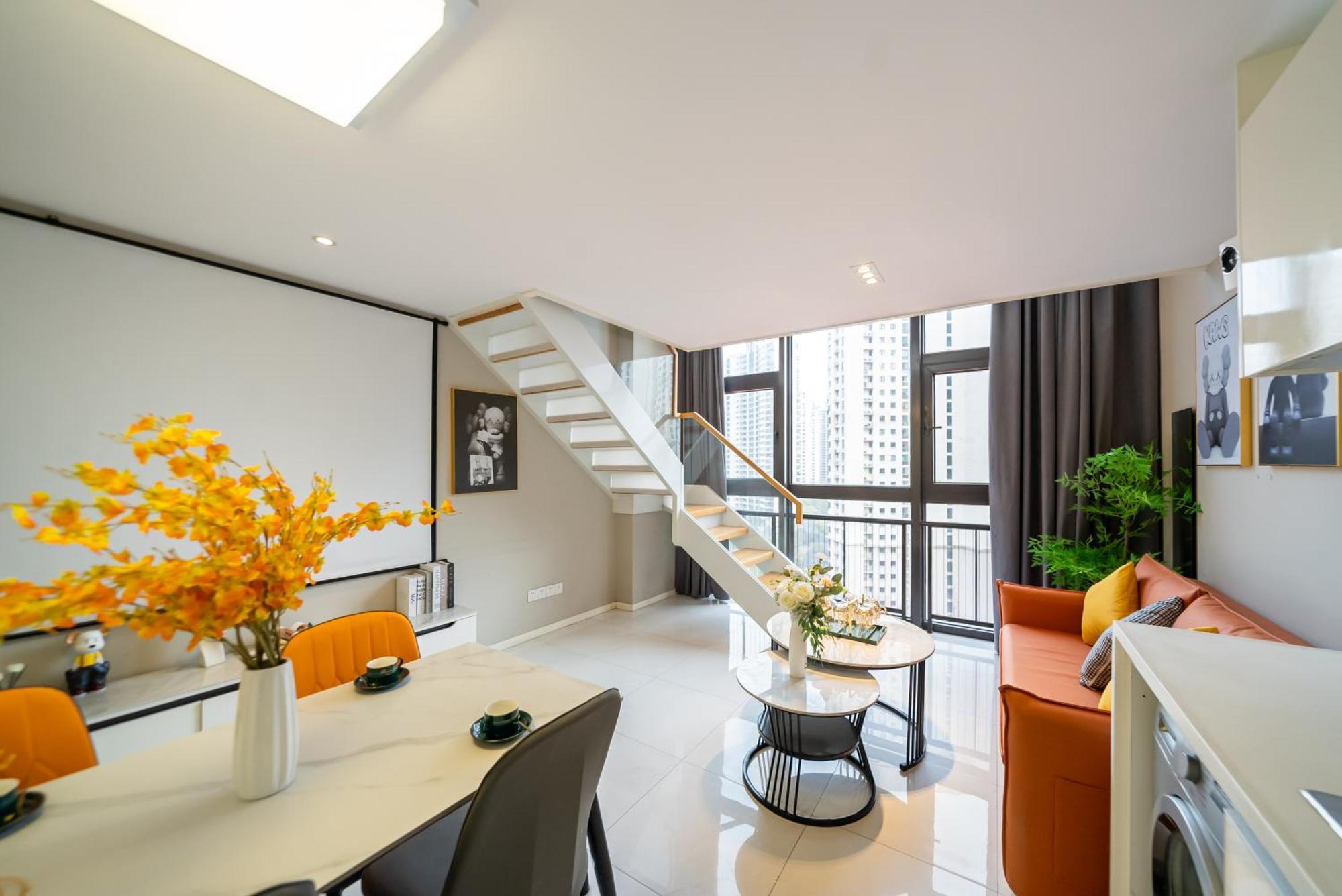 Apartment Hills & Wanye Prime Spacious Loft With Multi Near Metro Line 13 And The Bund